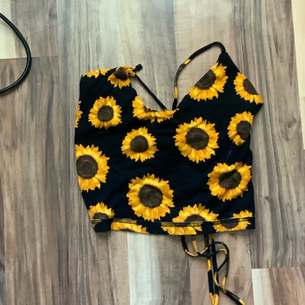 Sunflower crop top